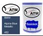 Preview: BMW, Alpina Blue Metallic, 492: 500ml Lackdose, von ATW Autoteile West.